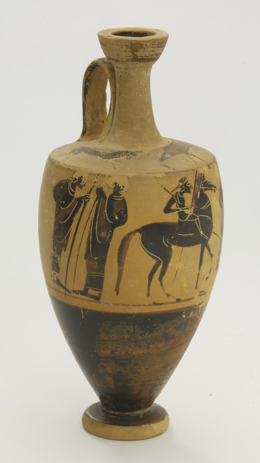 Griechische Vase, heute im Archäologischen Museum Frankfurt